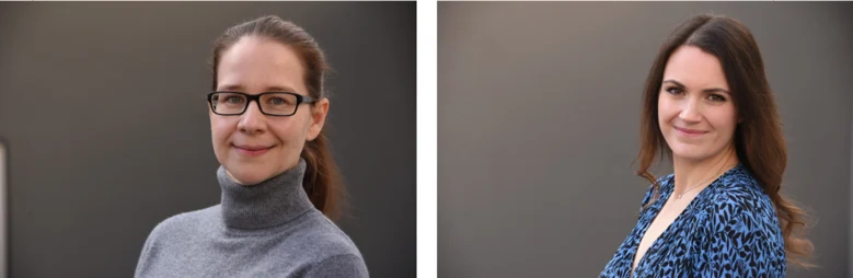 Portraitbilder von Dr. Anja Blumenthal und Anne Kilian