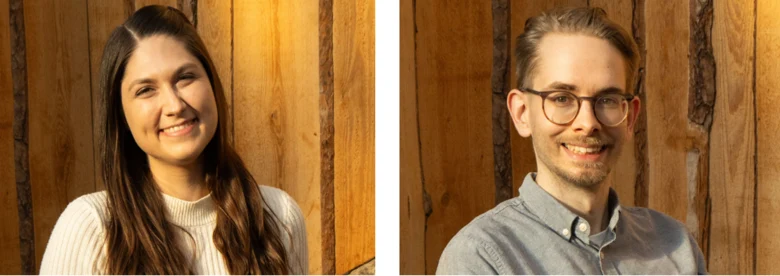 Portraitfoto von Mirjam Gall und Marcel Burghardt