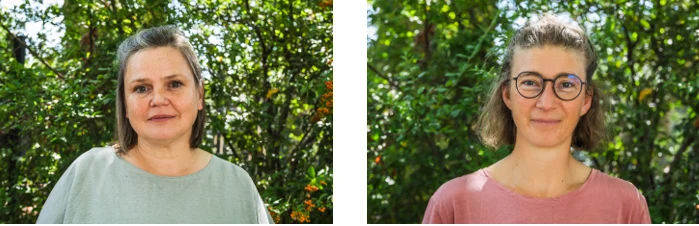 Portraits von Kathrin Keßler und Julia Pörschke