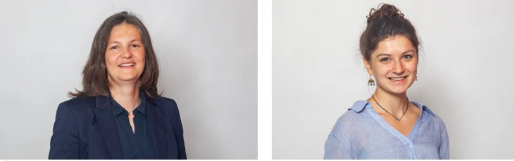 Portraitfotos von Claudia Lasarczik und Verena Müller