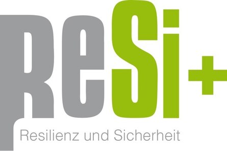 Logo von Programm „ReSi+ Resilienz und Sicherheit“