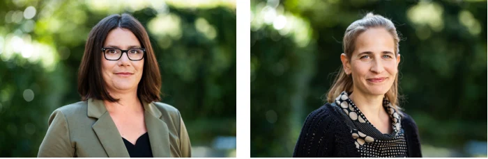 Portraitbilder von Dr. Annalena Schmidt und Jana Peters