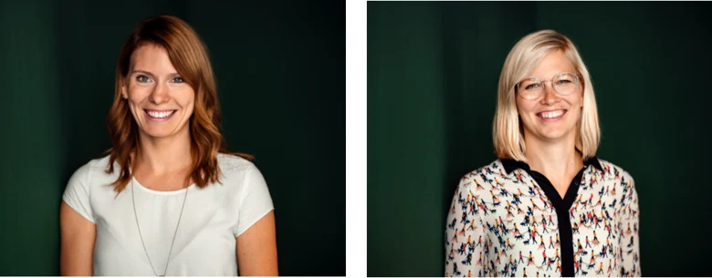 Portraitfotos vom Andrea Horn und Saskia Rudolph
