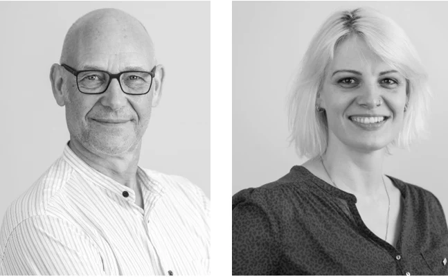 Portraitfotos von Bernd Stracke und Ulrike Geisler