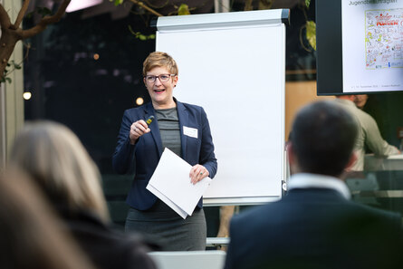 Foto von Susann Rüthrich beim Vortrag am LPT6 