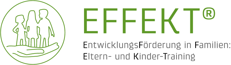 grüne Schrift mit EFFEKT Enwicklungsförderung Eltern Kind Training