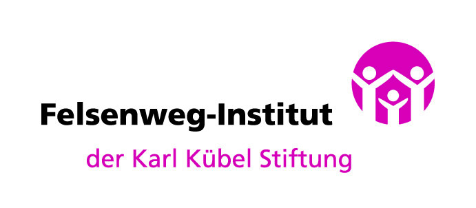 weißer Untergrund mit schwarzer Schrift Felsenweg-Institut